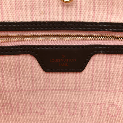 Louis Vuitton Damier Ebene Neo Neverfull MM Rose Ballerine 7 of 13
