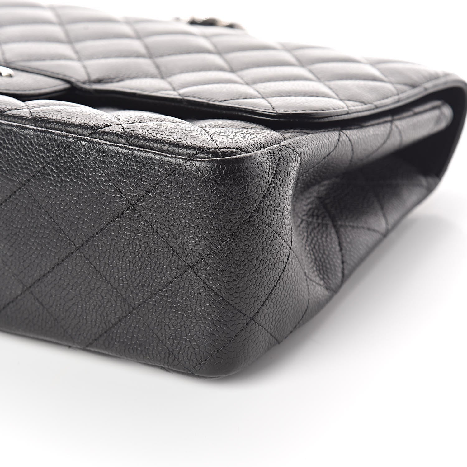 Chanel Caviar Quilted Jumbo Single Flap Black 10 of 10