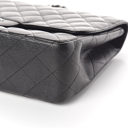 Chanel Caviar Quilted Jumbo Single Flap Black 10 of 10