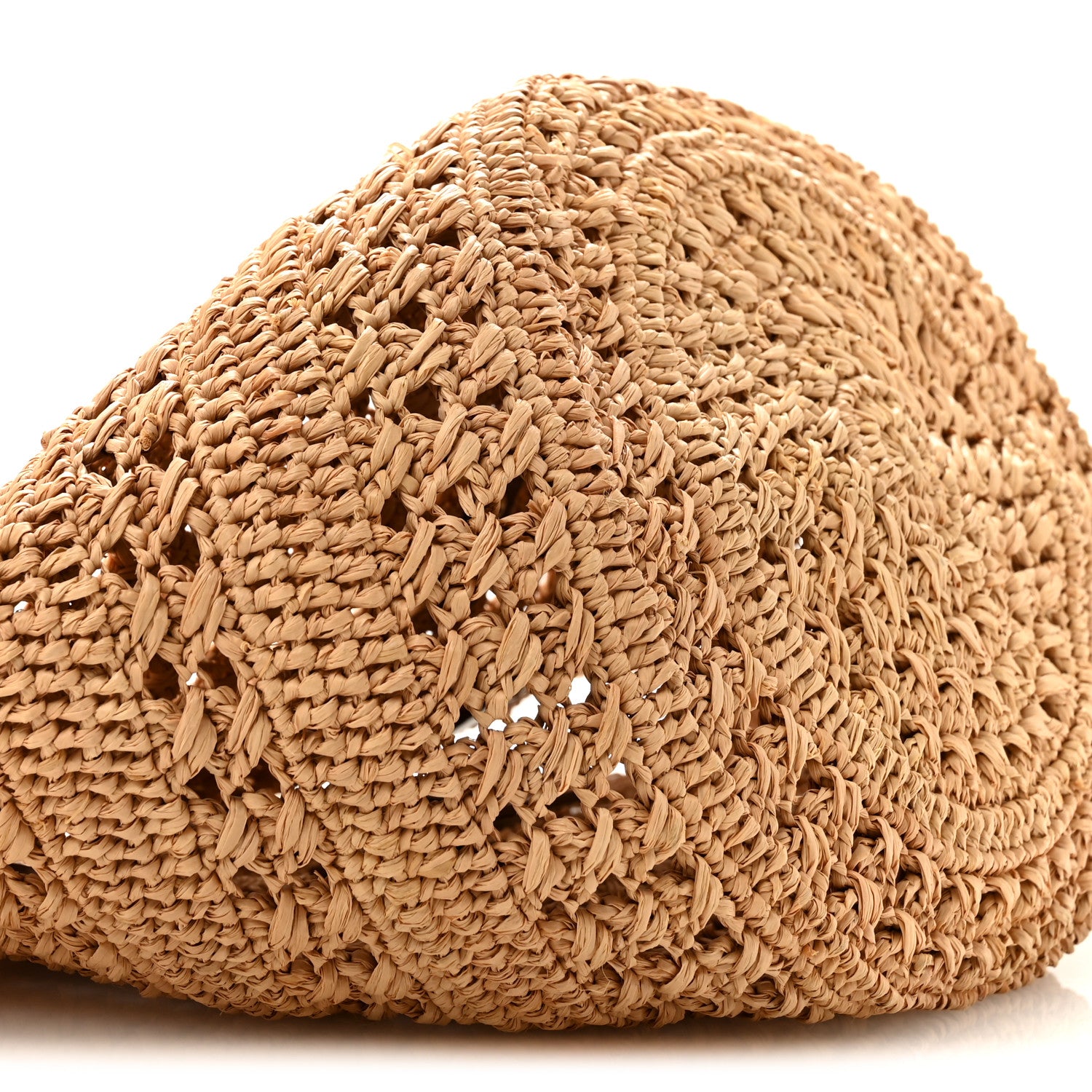 Saint Laurent Raffia Calfskin Small Panier Tote Naturel 9 of 11