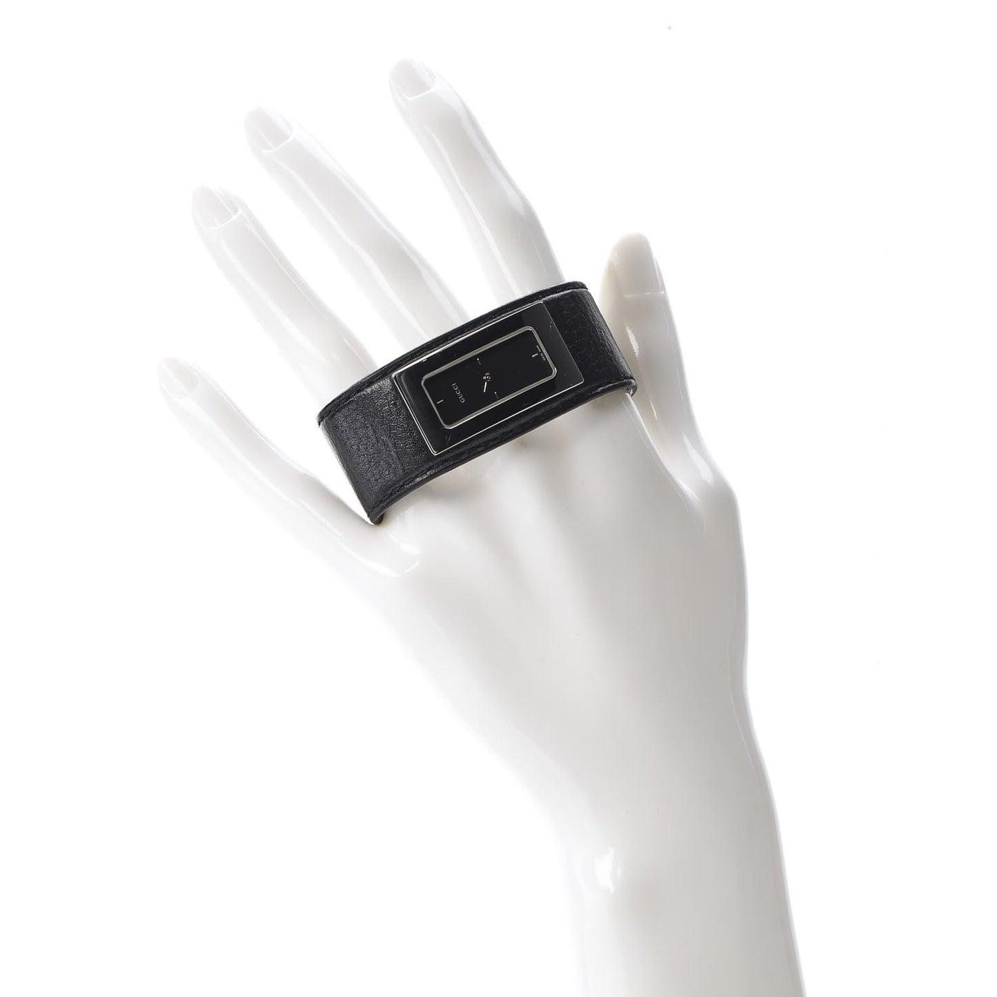 Stainless Steel Calfskin 18mm 7800S Quartz Watch Black
