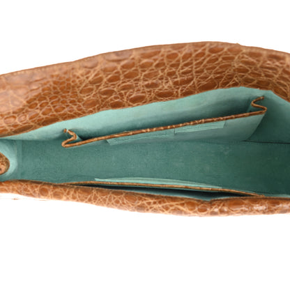 Nancy Gonzalez Crocodile Clutch Light Brown 5 of 7