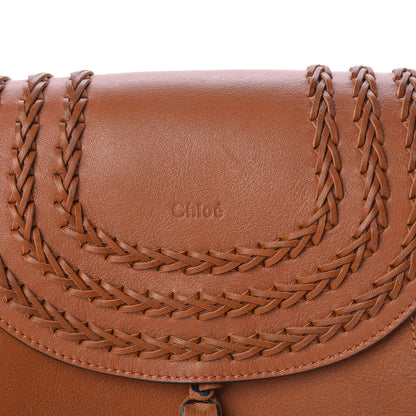 Chloe Calfskin Braided Small Hudson Shoulder Bag Caramel 11 of 11