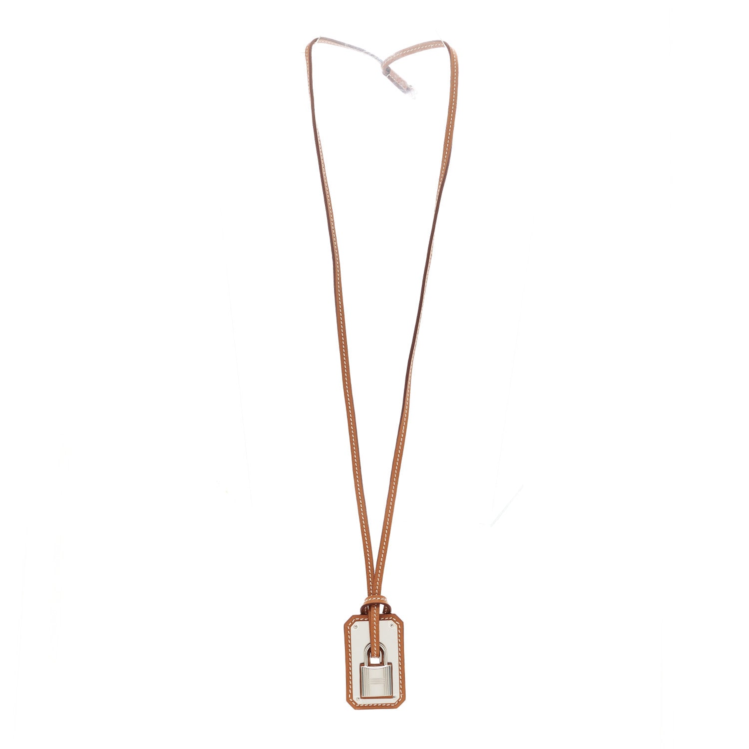 Hermes Swift Large O'Kelly Pendant Necklace Gold 3 of 4