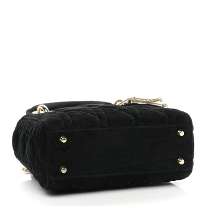 Christian Dior Velvet Mini Lady Dior Black 4 of 9