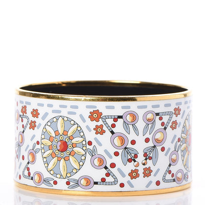 Hermes Enamel Printed Extra Wide Bracelet 65 3 of 5