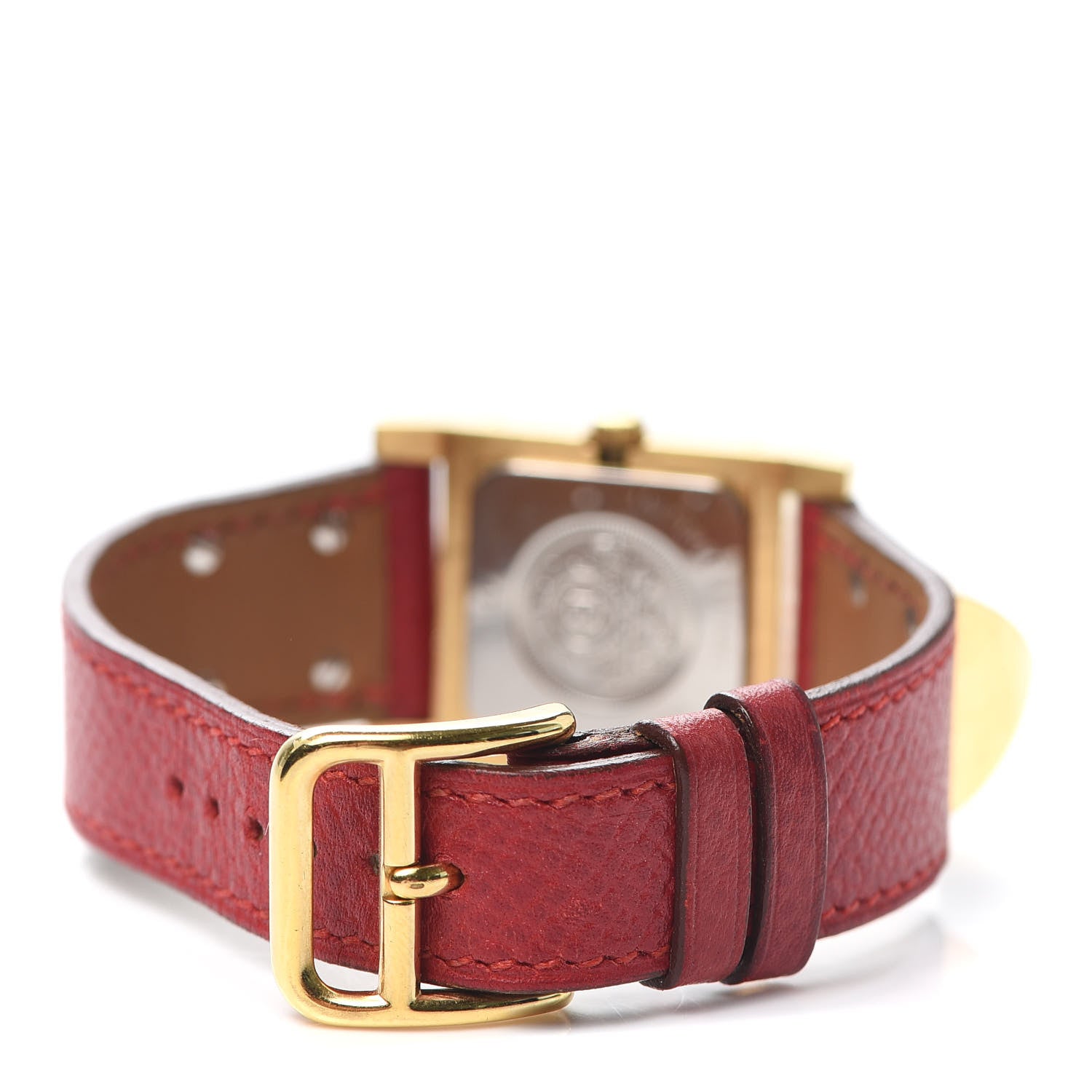 Hermes Stainless Steel Courchevel 23mm Medor Quartz Watch Rouge 3 of 7