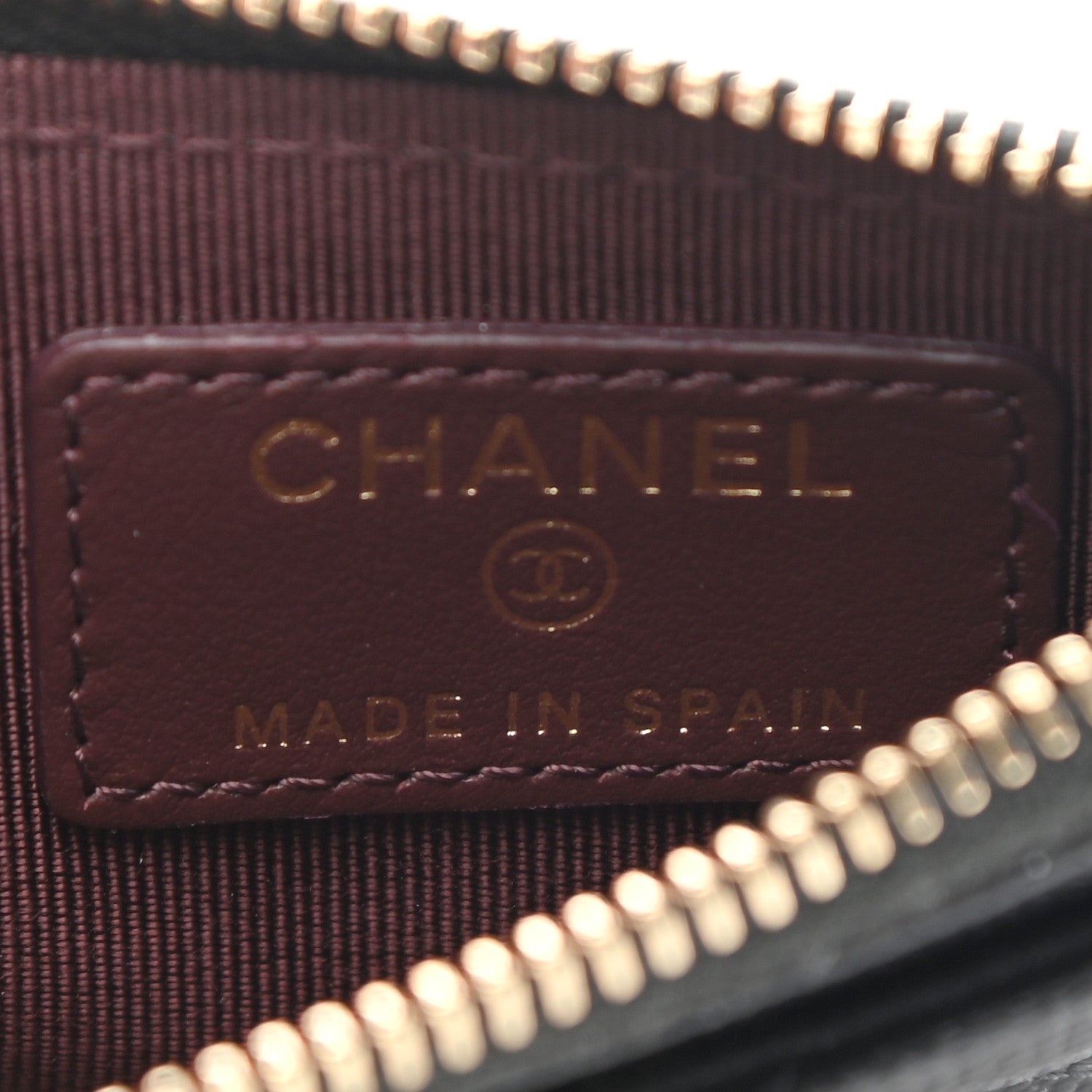 Chanel Caviar Quilted CC Zip Card Holder Black 6 of 7