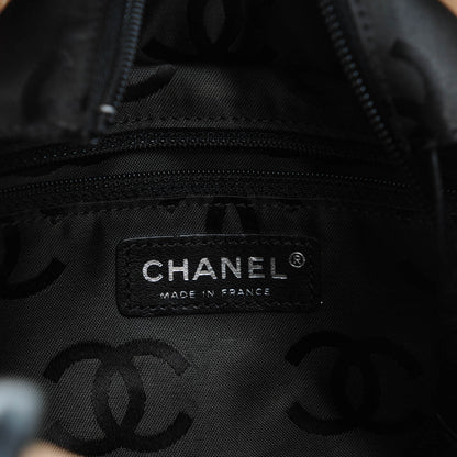 Chanel Calfskin Quilted Medium Cambon Tote Beige Black 6 of 7