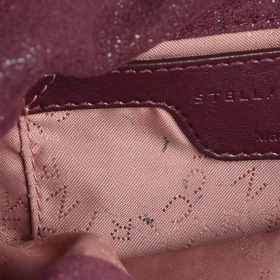 Stella McCartney Shaggy Deer Mini Falabella Fold Over Tote Plum 8 of 10