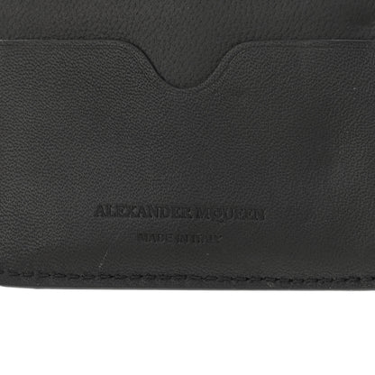 Alexander McQueen Metallic Calfskin Skull French Wallet Gold 6 of 10