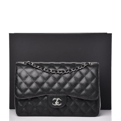 Chanel Caviar Quilted Jumbo Double Flap Black 8 of 8
