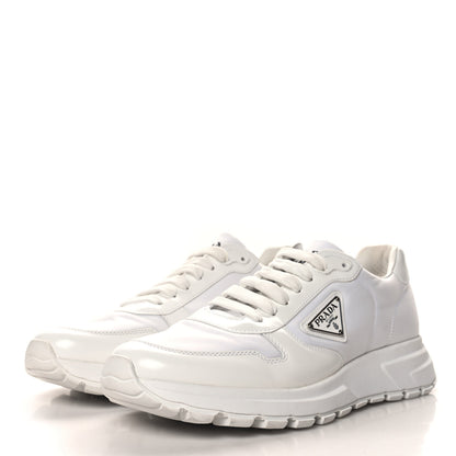 Prada Re-Nylon Spazzolato Triangle Mens Prax 01 45mm Sneakers 8 White 4 of 9