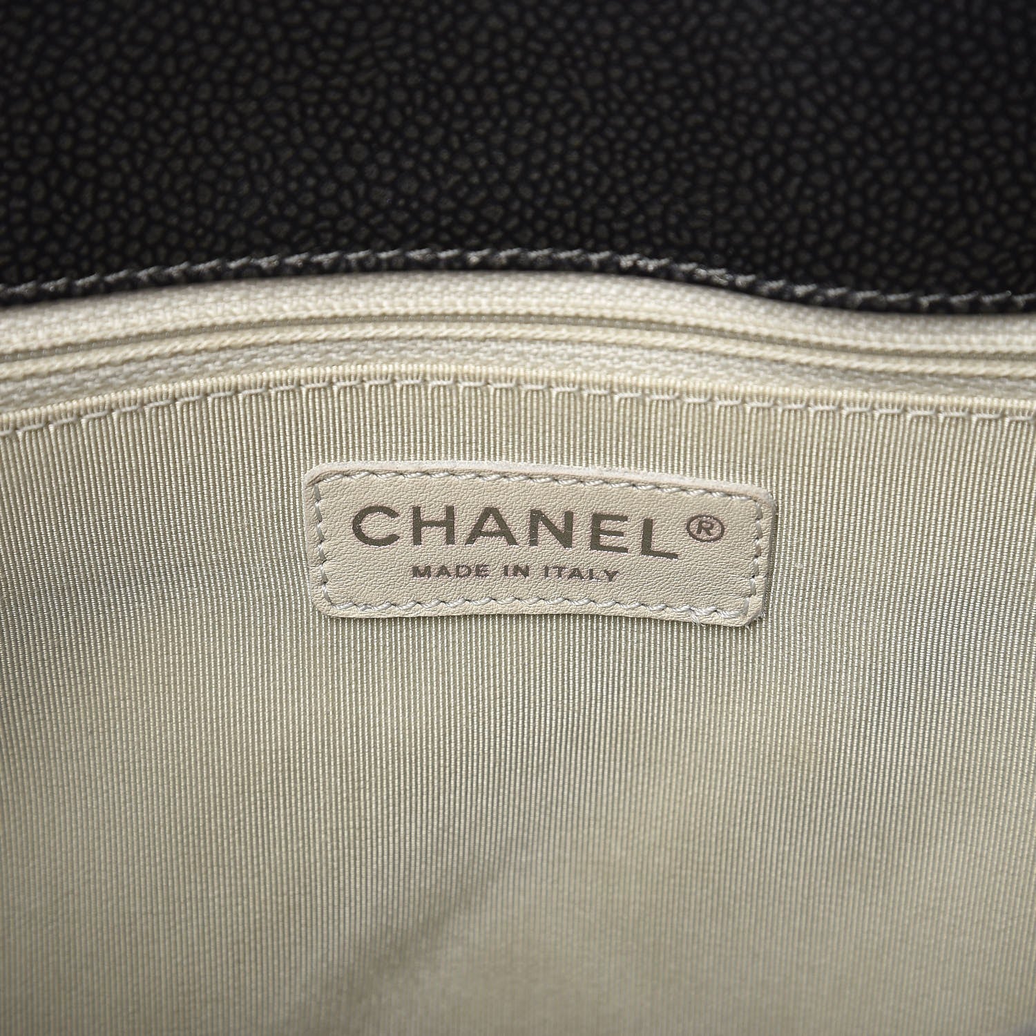 Chanel Metallic Caviar Quilted Grand Shopping Tote GST Dark Silver 6 of 9