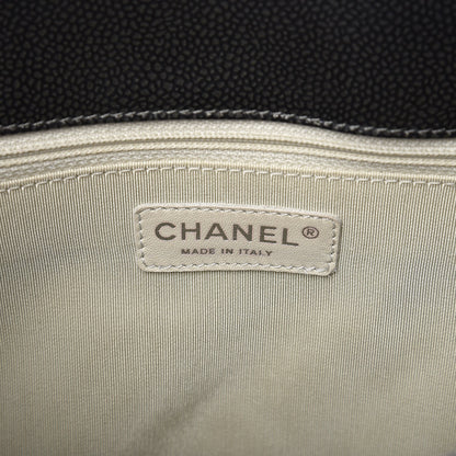 Chanel Metallic Caviar Quilted Grand Shopping Tote GST Dark Silver 6 of 9