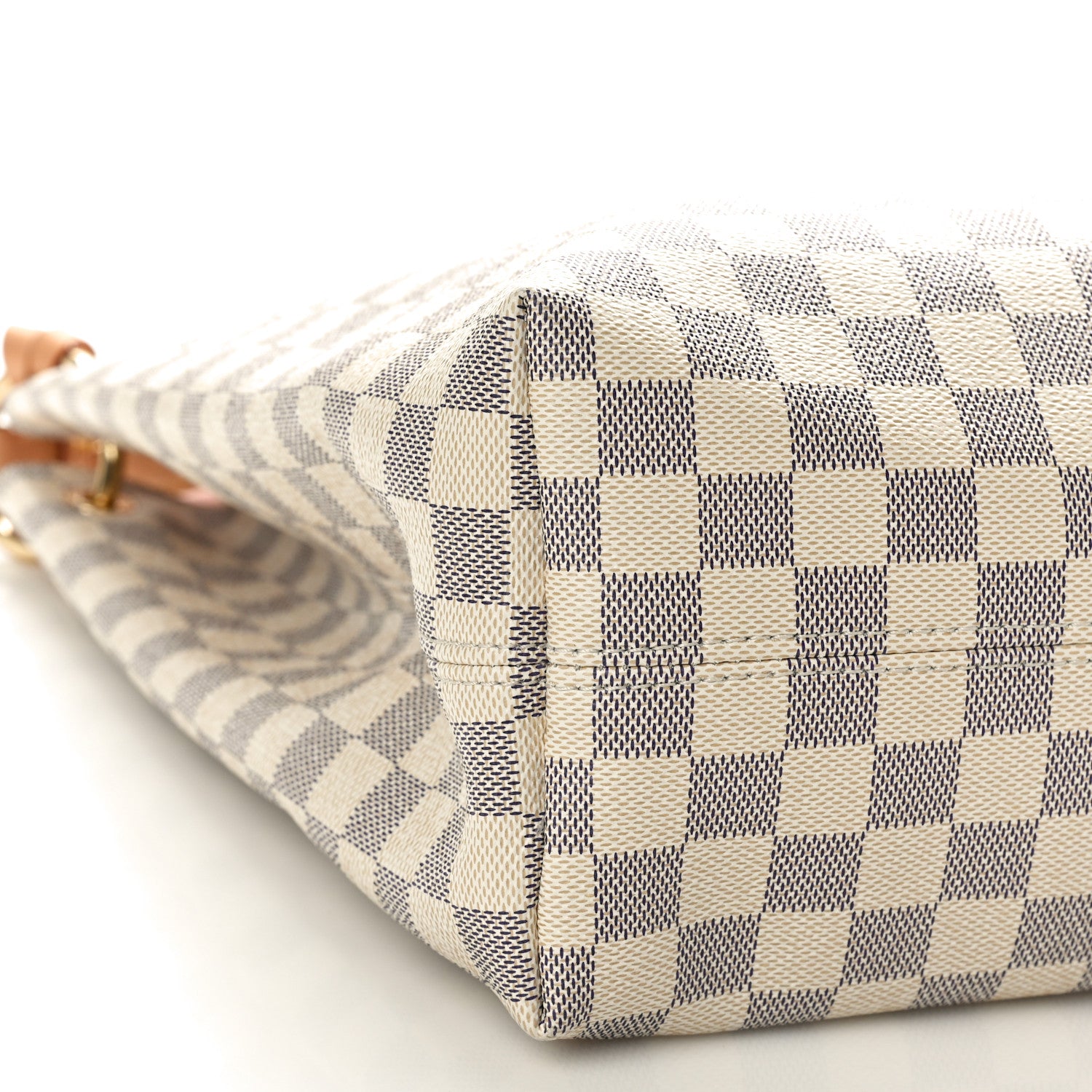 Louis Vuitton Damier Azur Graceful MM Rose Ballerine 8 of 9