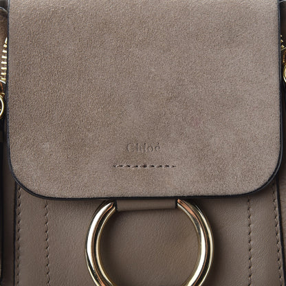 Chloe Suede Calfskin Mini Faye Backpack Motty Grey 8 of 21