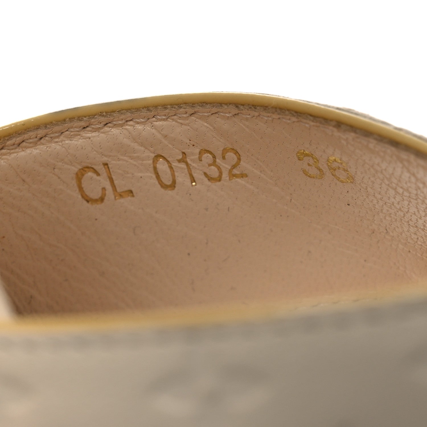 Louis Vuitton Calfskin Monogram Embossed Espadrille Wedge Sandals 36 White 10 of 15