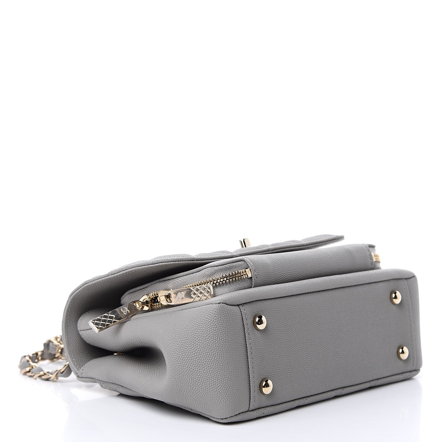 Chanel Caviar Quilted Medium Business Affinity Flap Grey 4 of 10