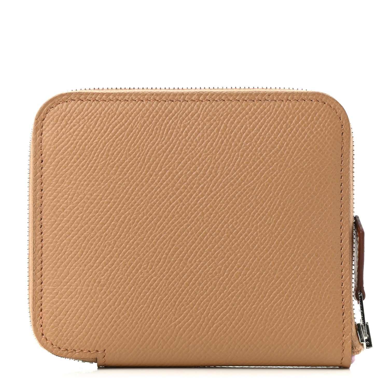 Hermes Epsom Silk'in Compact Wallet Chai 1 of 8