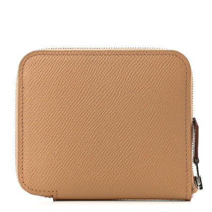 Hermes Epsom Silk'in Compact Wallet Chai 1 of 8