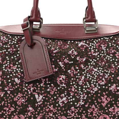 Louis Vuitton Sequin Monogram Sunshine Express Speedy Burgundy 7 of 11