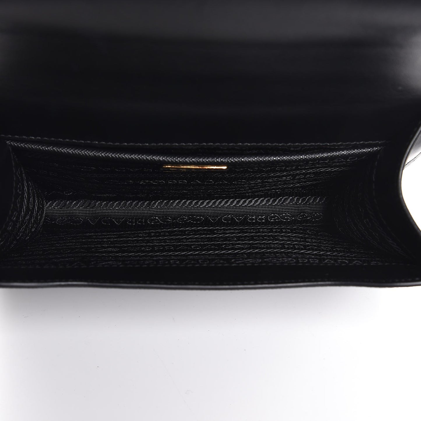 Saffiano Soft Chain Shoulder Bag Black