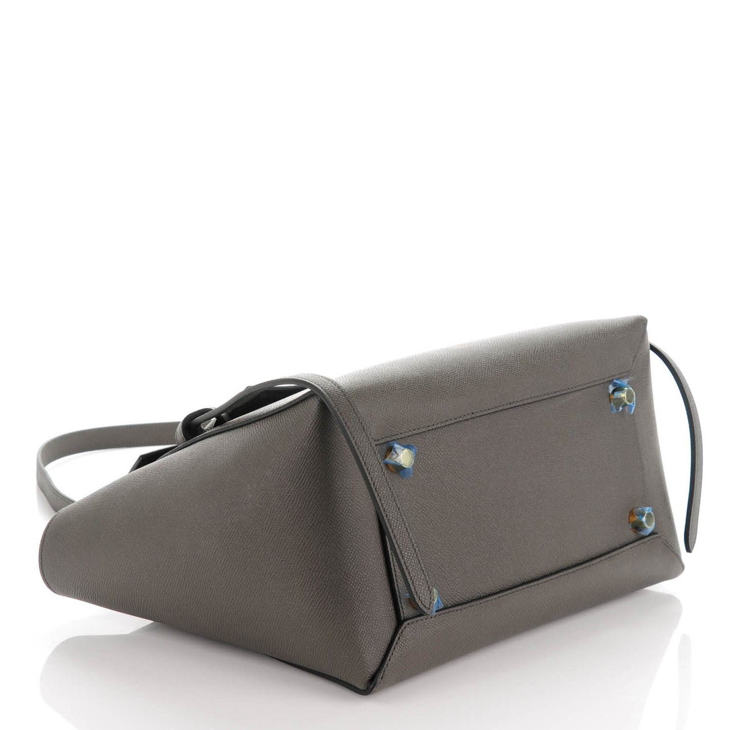 Grained Calfskin Mini Belt Bag Grey