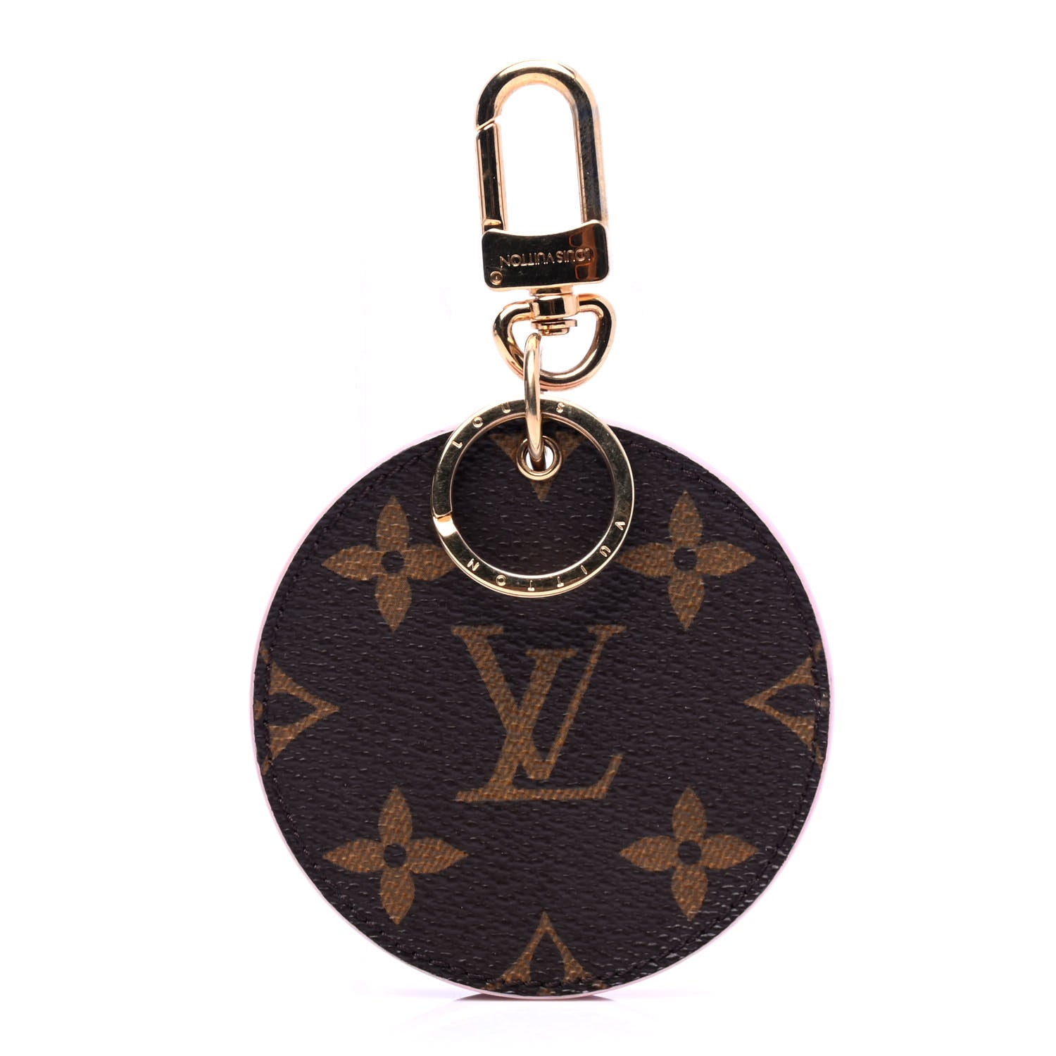 Louis Vuitton Monogram LV Mirror Bag Charm Key Holder Rose Ballerine 1 of 5