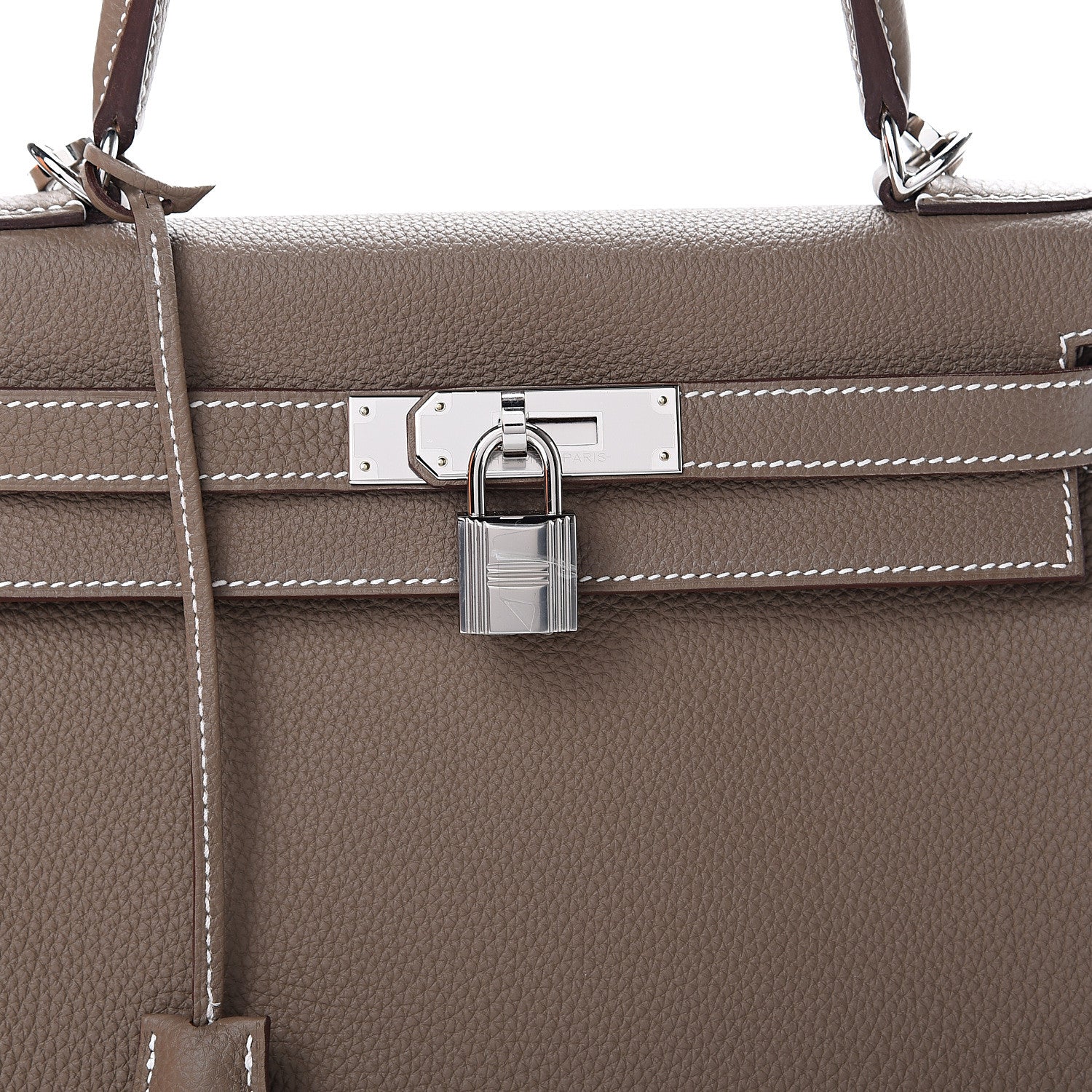 Hermes Togo Kelly Retourne 28 Etoupe 9 of 10