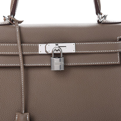 Hermes Togo Kelly Retourne 28 Etoupe 9 of 10