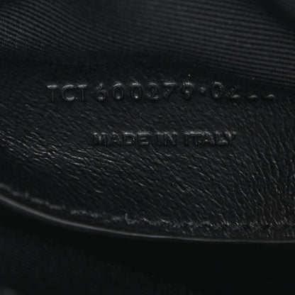 Saint Laurent Sheepskin Matelasse Chevron Monogram Medium College Bag Black 7 of 10
