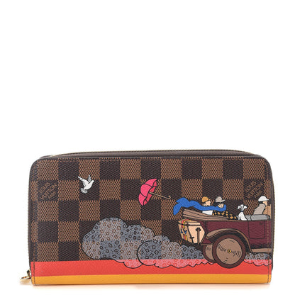 Louis Vuitton Damier Ebene 2015 Christmas Animation Zippy Wallet Poppy 1 of 7