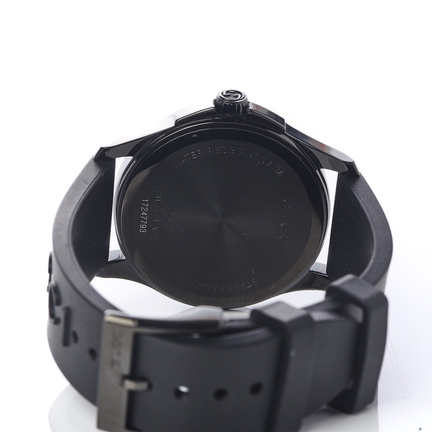 Gucci PVD Stainless Steel Rubber 38mm G-Timeless Angry Cat Quartz Watch Black 5 of 5