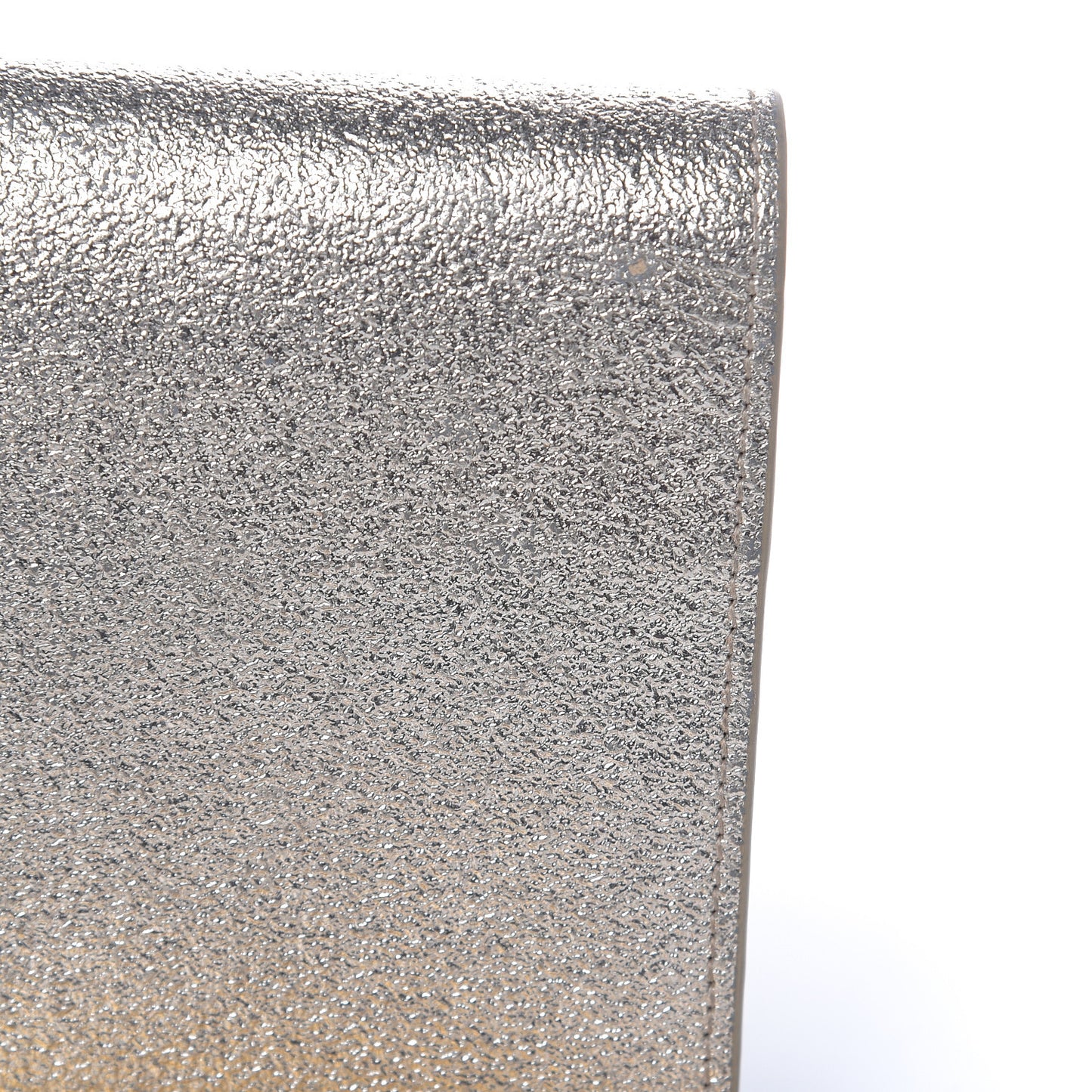 Metallic Calfskin Kate Monogram Tassel Chain Wallet Gold