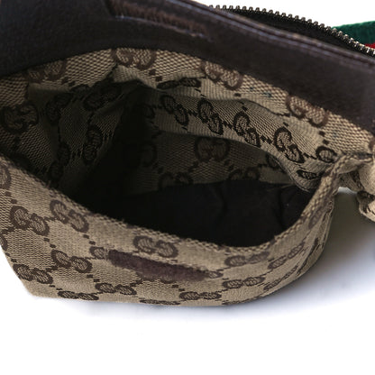 Gucci GG Monogram Double Pocket Belt Bag Dark Brown 27 of 39