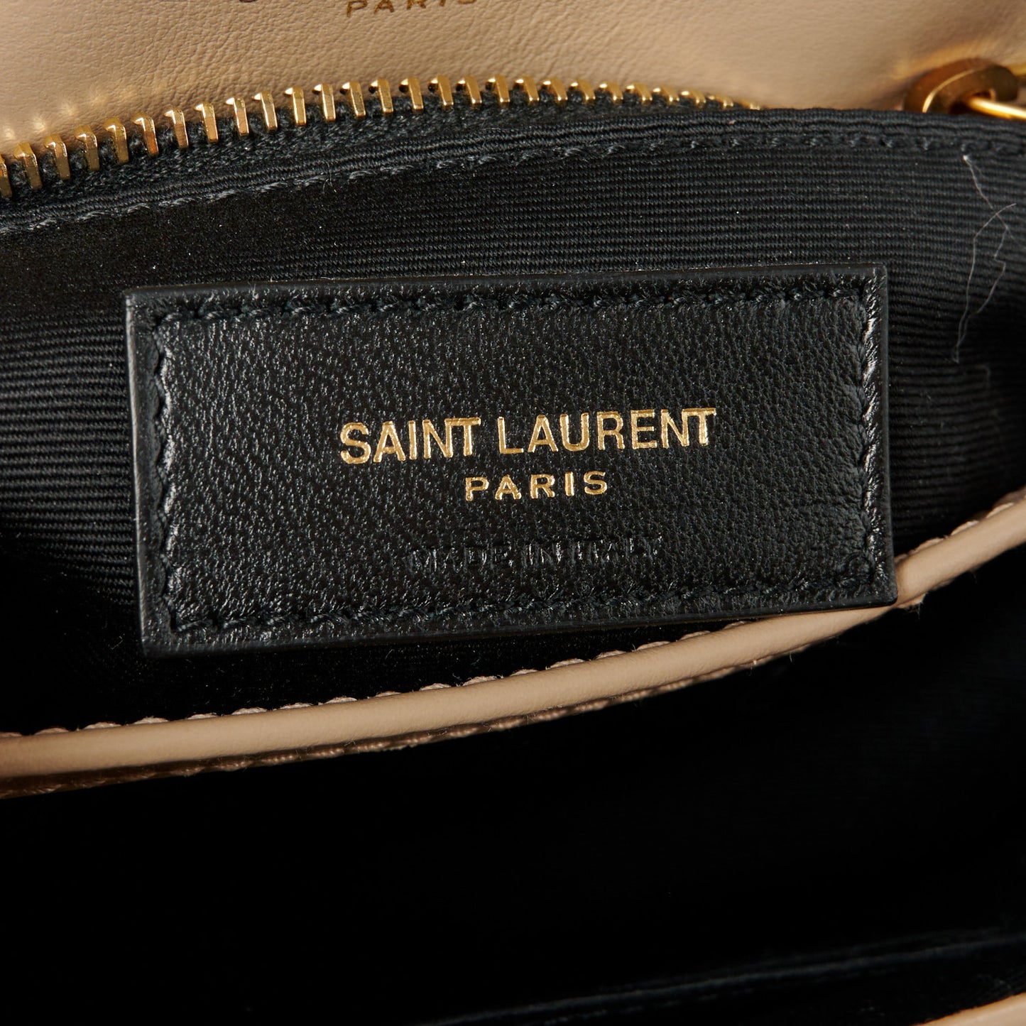 Calfskin Y Quilted Monogram Toy Loulou Crossbody Bag Dark Beige