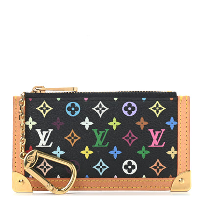 Louis Vuitton Monogram Multicolor Key Pouch Black 1 of 5
