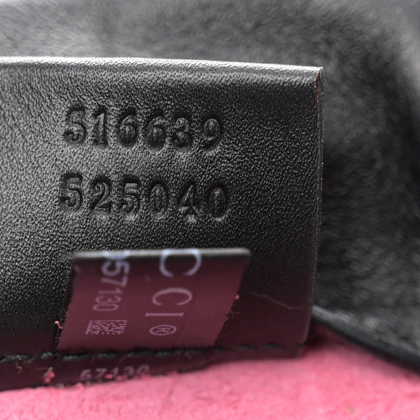 Grained Calfskin Logo Drawstring Backpack Box Pink Green Black