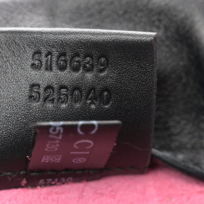 Gucci Grained Calfskin Logo Drawstring Backpack Box Pink Green Black 8 of 12