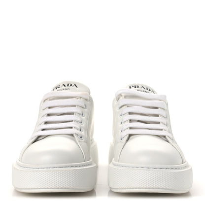 Prada Vitello Soft Logo Womens Low Top Sneakers 36 White 3 of 11