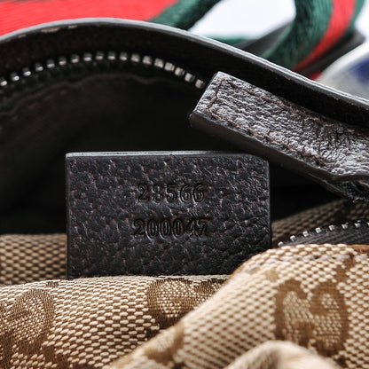 Gucci GG Monogram Double Pocket Belt Bag Dark Brown 7 of 7