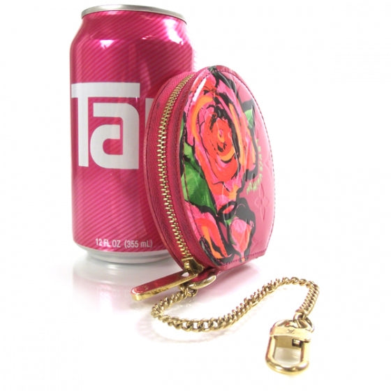 Vernis Roses Chapeau Coin Purse Rose Pop
