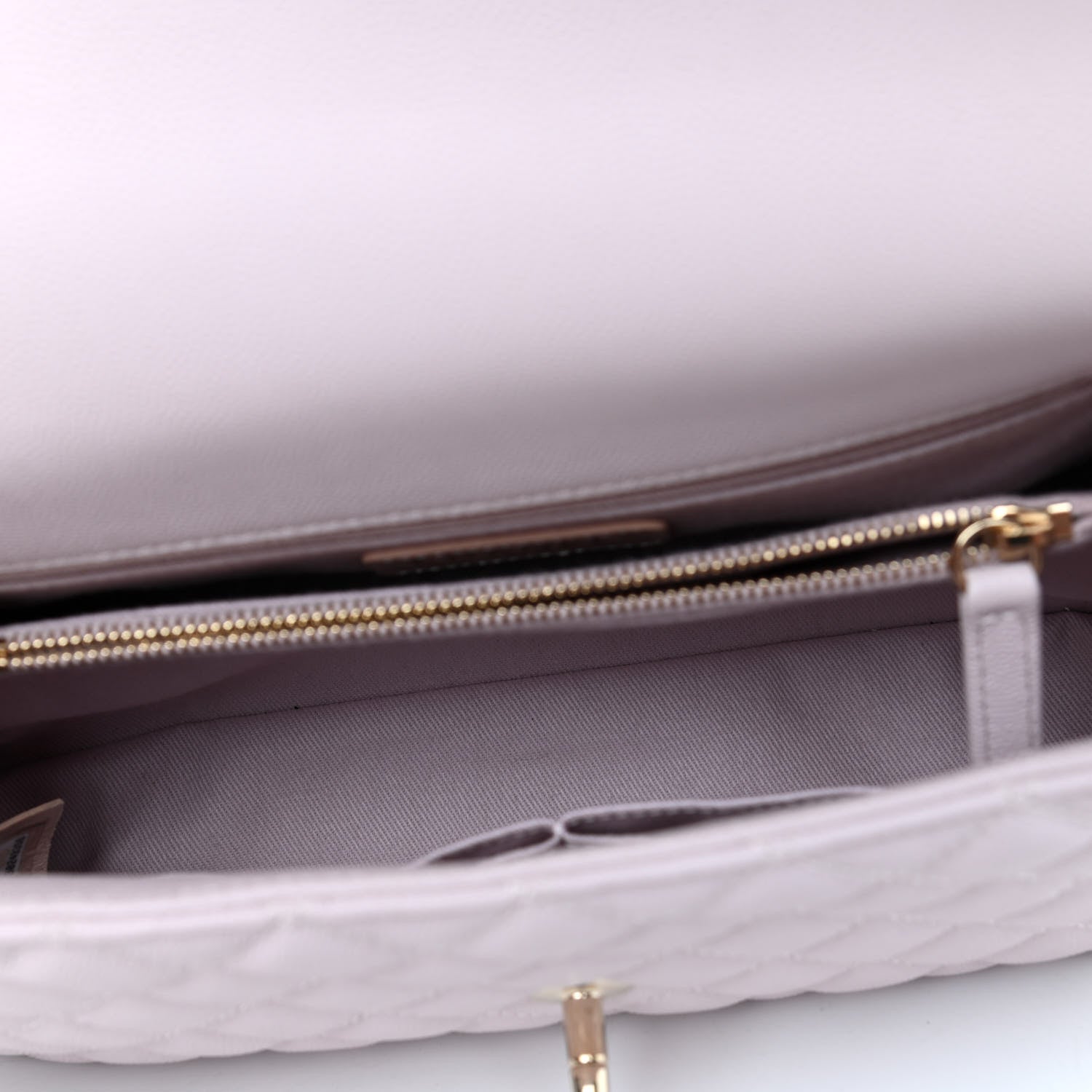 Chanel Caviar Quilted Small Coco Handle Flap Lilas Lilac 4 of 5