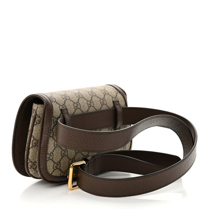 Gucci GG Supreme Monogram Textured Dollar Calfskin Blondie Belt Bag 115 46 Beige Ebony New Acero 3 of 10