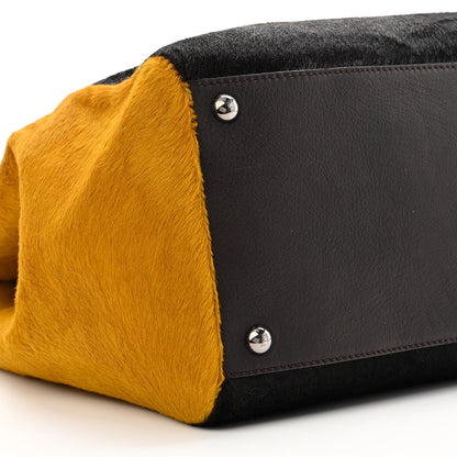 Fendi Calf Hair Large 2jours Tote Brown Giallo Acciaio 8 of 10