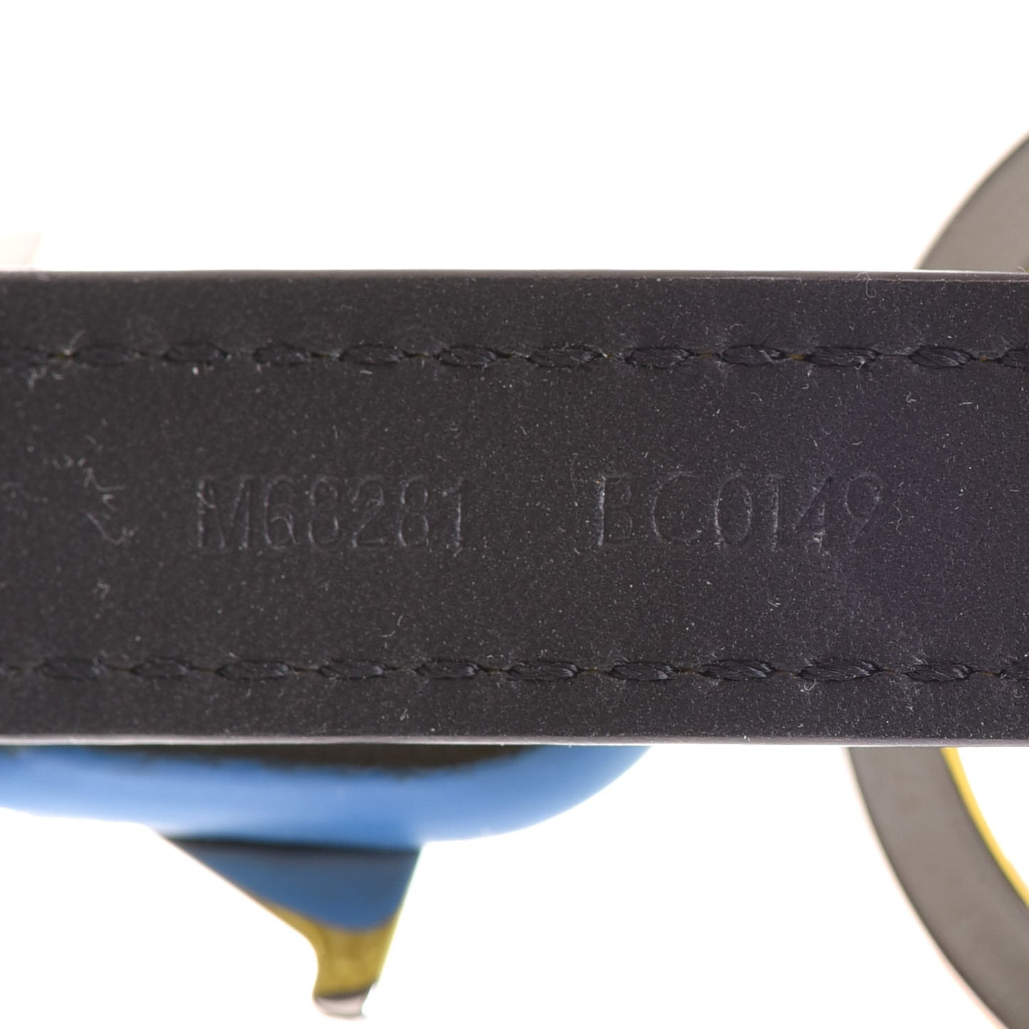 Damier Graphite Epi Belt Tab Key Holder Citron