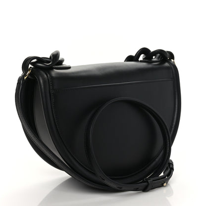 Salvatore Ferragamo Calfskin Aura Shoulder Bag Black 3 of 8
