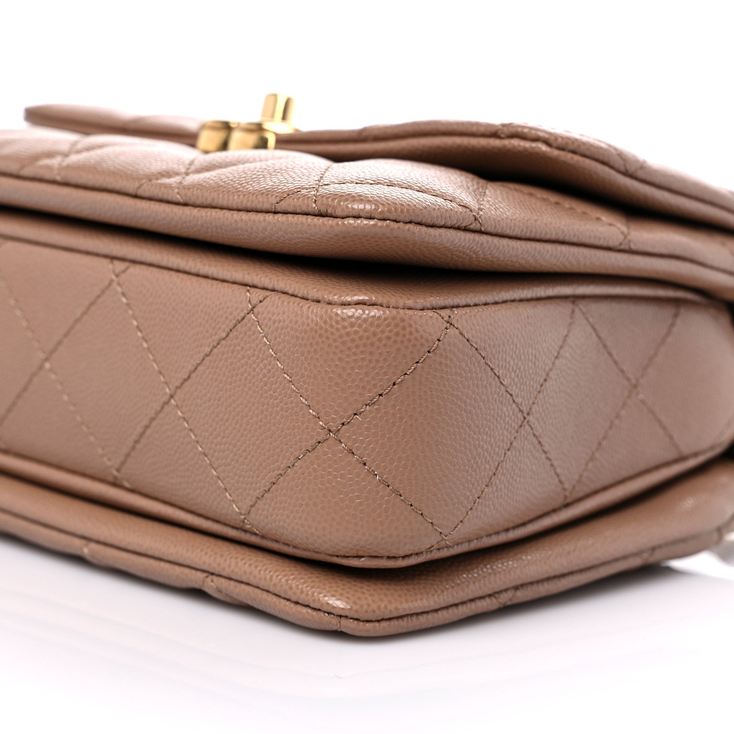Chanel Caviar Quilted Mini Coco First Flap Beige 9 of 11