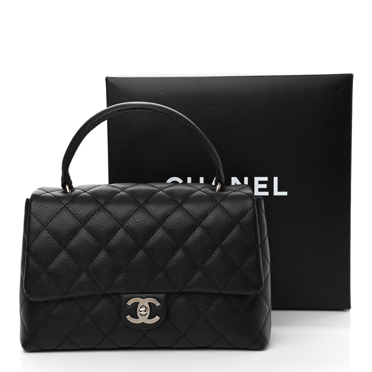 Chanel Caviar Quilted Medium Kelly Flap Bag Black 11 of 11